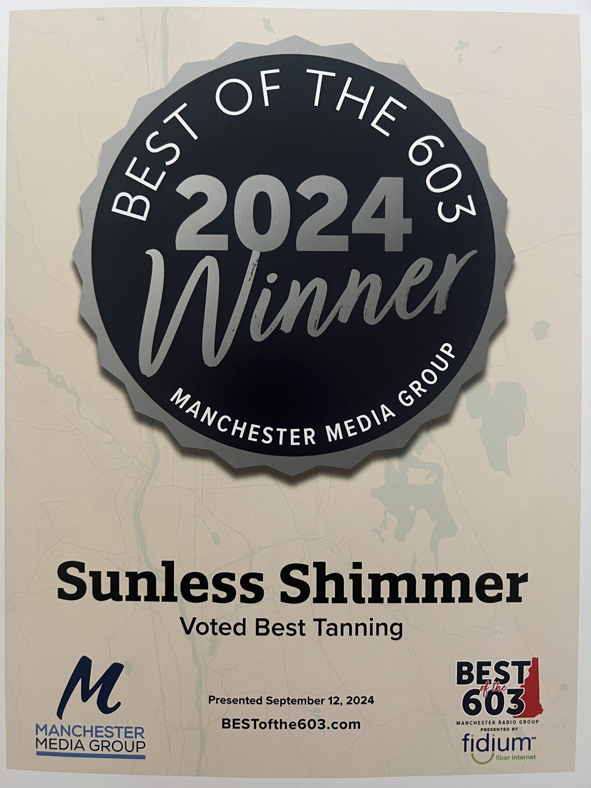 Sunless Shimmer 2024 award